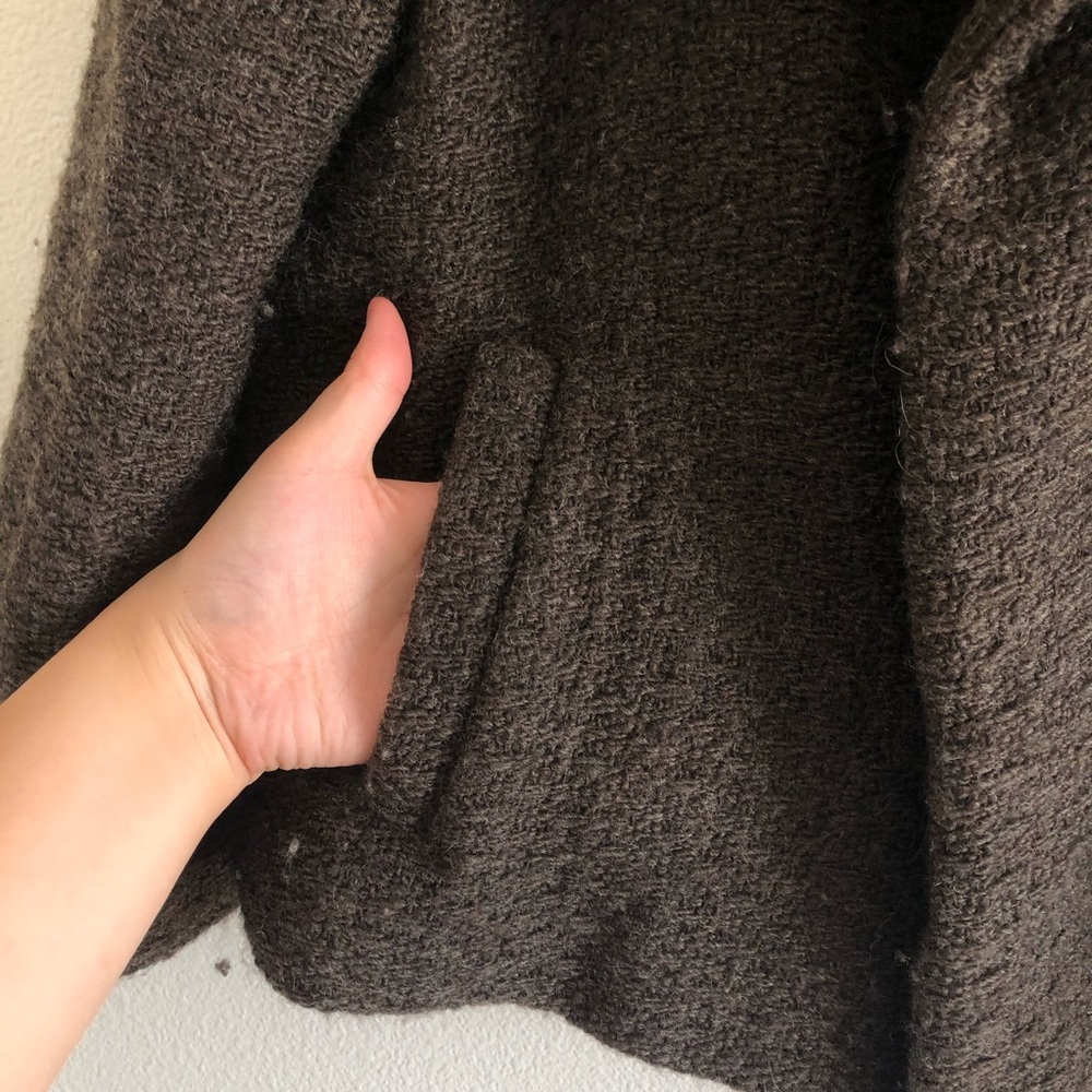 Dark Brown Wool Jacket - image 2